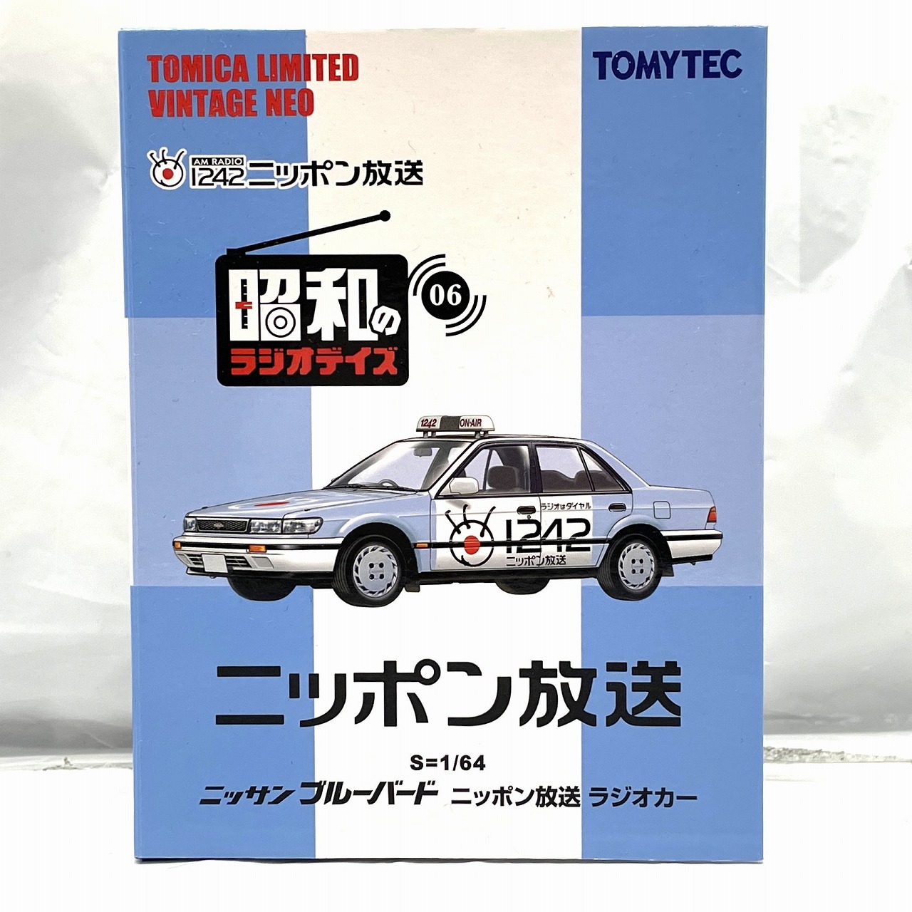 トミーテック トミカリミテッドヴィンテージネオ 昭和のラジオデイズ LV-Ra06 日産ブルーバード ニッポン放送 ラジオカー