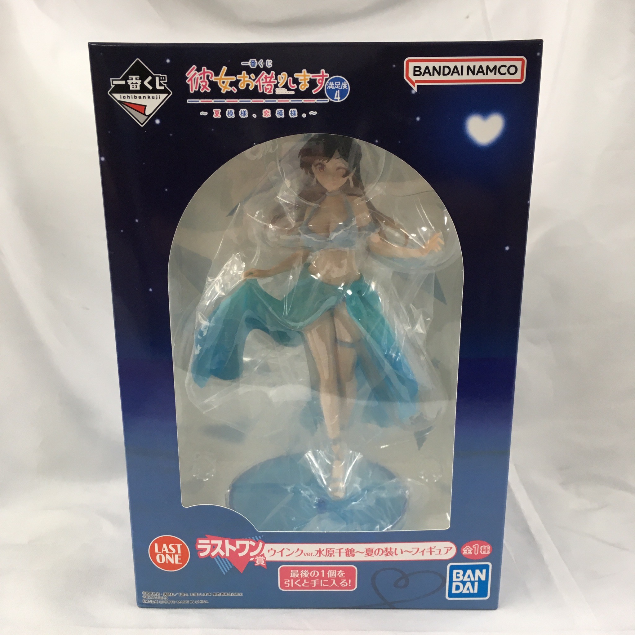 一番くじ 彼女、お借りします 満足度4～夏模様、恋模様。～ ラストワン賞 ウインクver.水原千鶴～夏の装い～フィギュア 63252