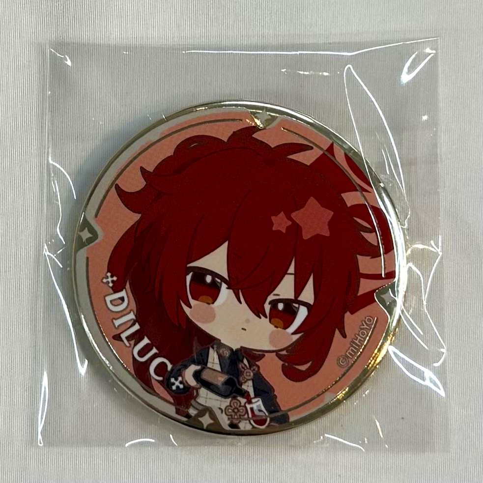 Genshin Impact x Sweets Paradise - Feast of the Gentle Breeze - Chibi Character Trading Badges Diluc