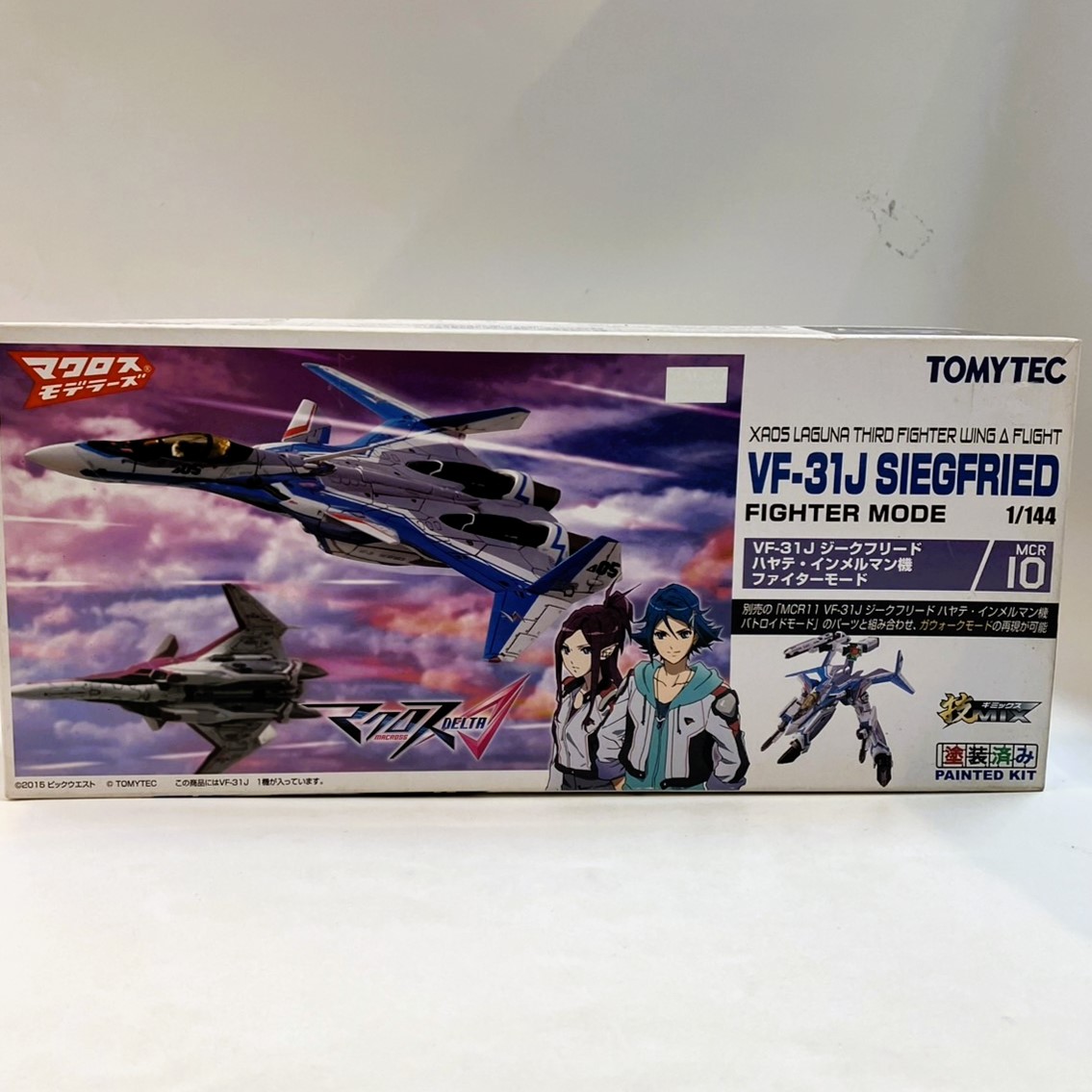 マクロスモデラーズ 技MIX 技MCR10 マクロスΔ VF-31J ジークフリート ハヤテ・インメルマン機 ファイターモード 1/144スケール 彩色済みプラモデル