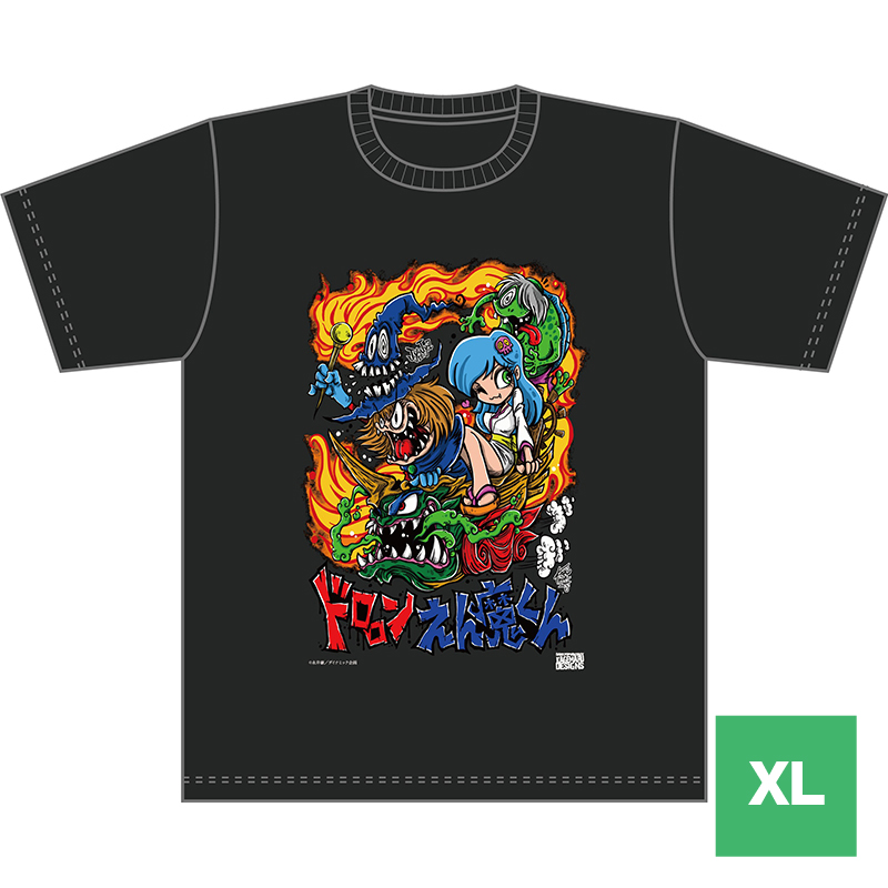 KAGEMARU DESIGNS ドロロンえん魔くん Tシャツ (黒) XLサイズ