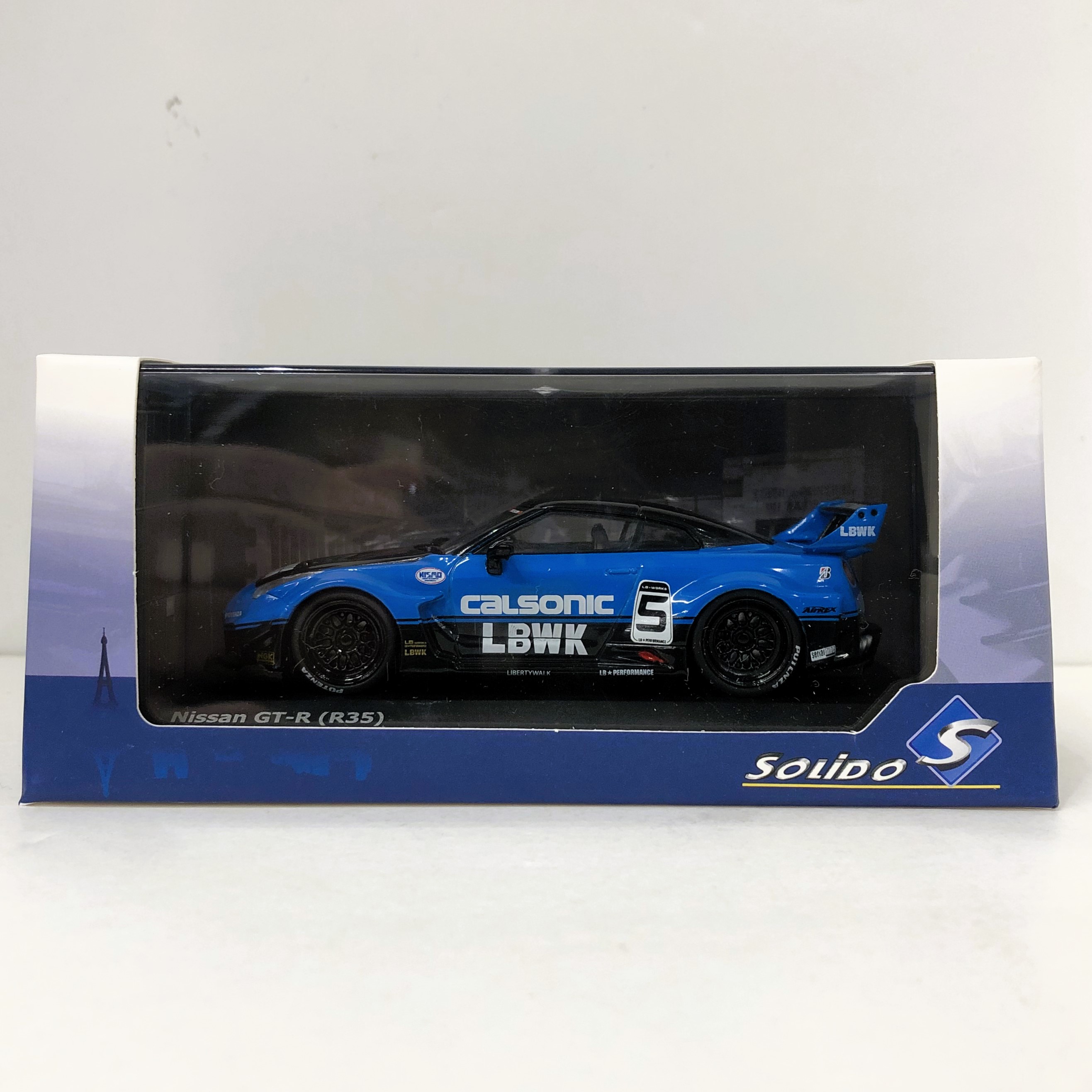 SOLIDO 1/43 日産 GT-R (R35) LB シルエット カルソニック (ブルー)