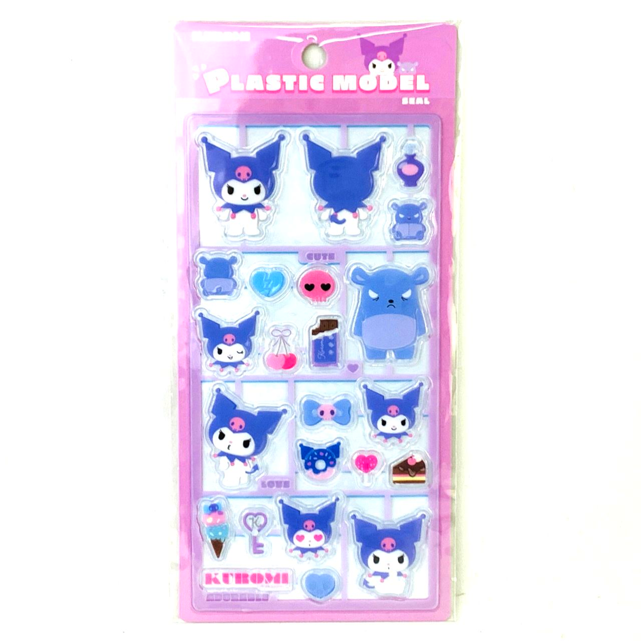 Sanrio Characters Plastic Model-Style Sticker – Kuromi