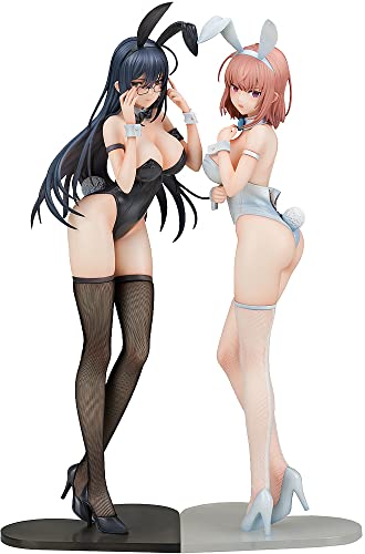 Ikomochi Original Character Black Bunny Aoi & White Bunny Natsume 2-piece set 1/6 scale plastic finished figure