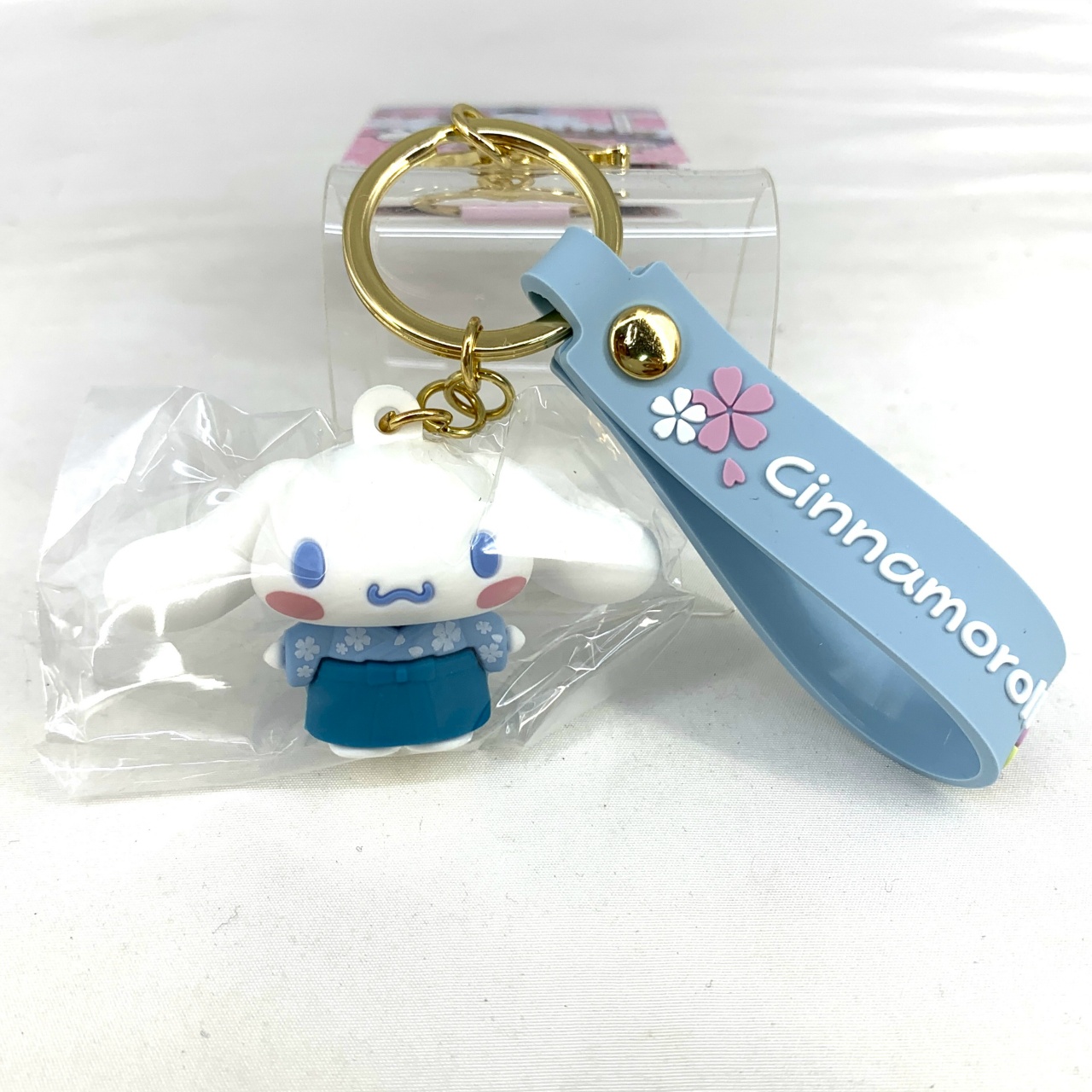 あすなろ舎 サンリオ 桜JAPAN ラバー 立体 キーホルダー シナモロール