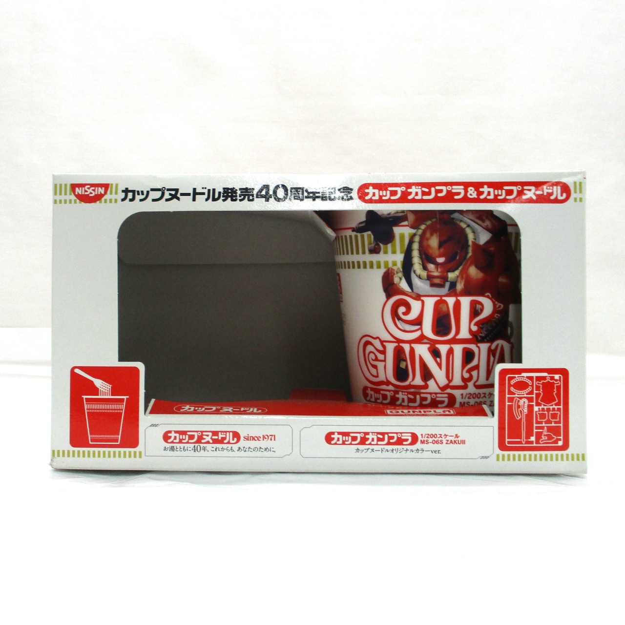 カップヌードル発売40周年記念 カップガンプラ&カップヌードル 1/200スケール MS-06S シャア専用ザク カップヌードルオリジナルカラーver