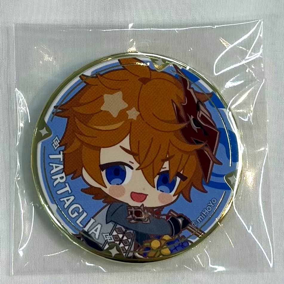 Genshin Impact x Sweets Paradise -Rock and Flower Festival- Chibi Character Trading badge Tartaglia