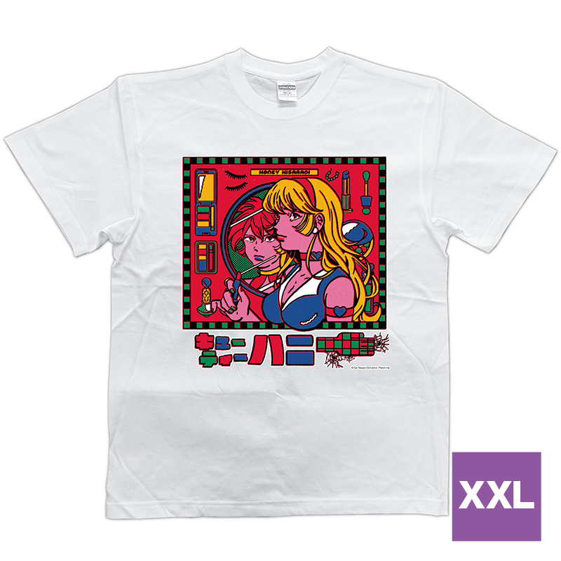 原田ちあき キューティーハニー カチューシャ赤 Tシャツ (白)XXLサイズ