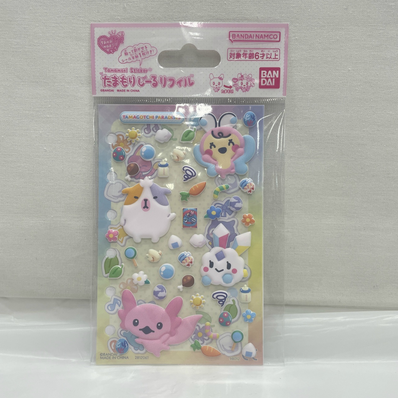 バンダイ たまごっち たまもりしーるリフィル Tamagotchi Paradiseセット3