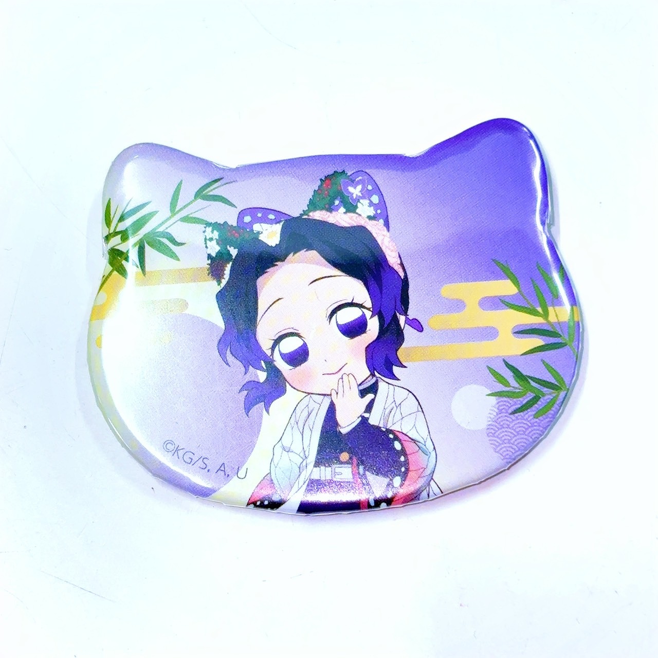 鬼滅の刃 ナンジャタウンニ潜入セヨ!其の弐 特別任務賞ねこ型缶バッジ 胡蝶しのぶ