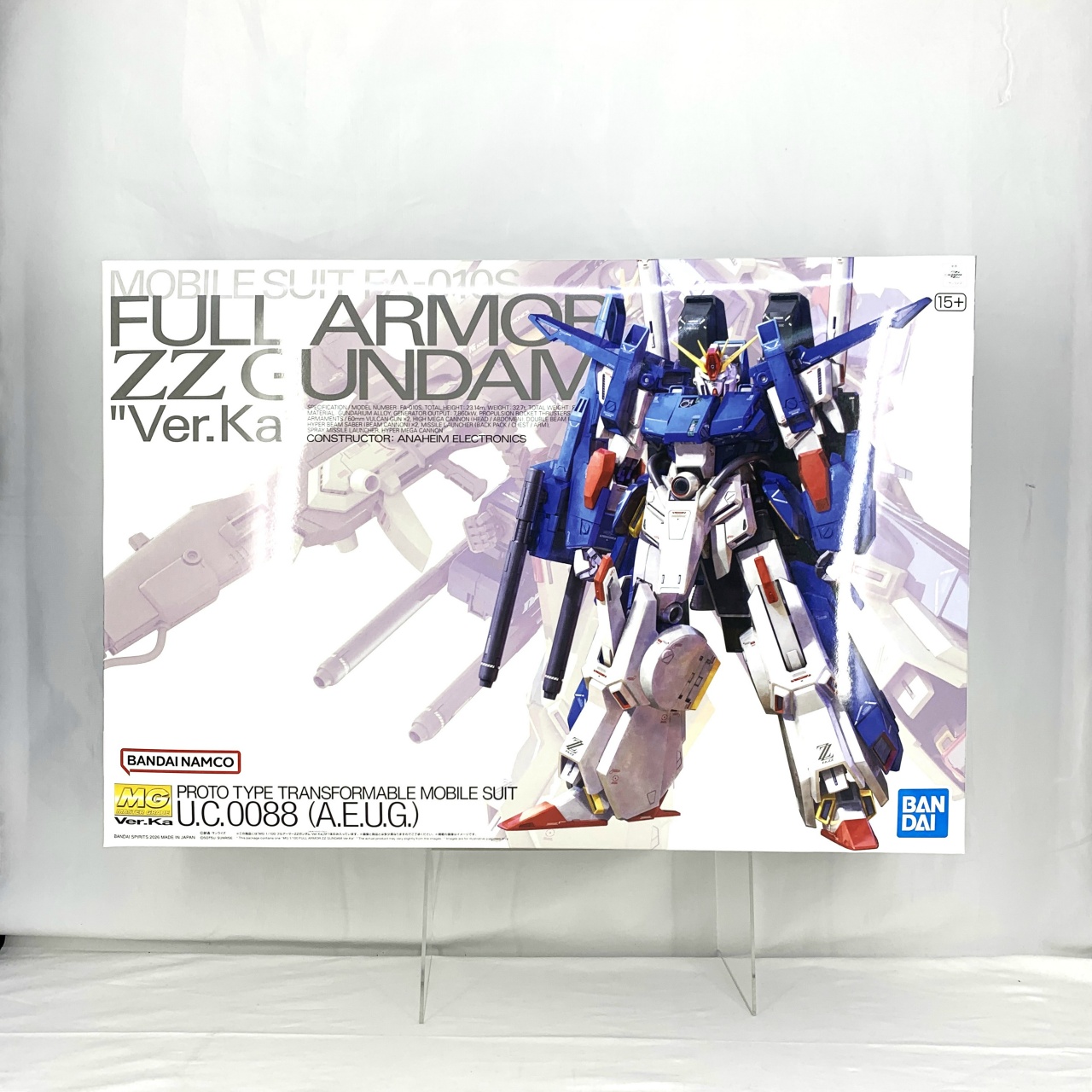 MG 1/100 フルアーマーZZガンダム Ver.Ka