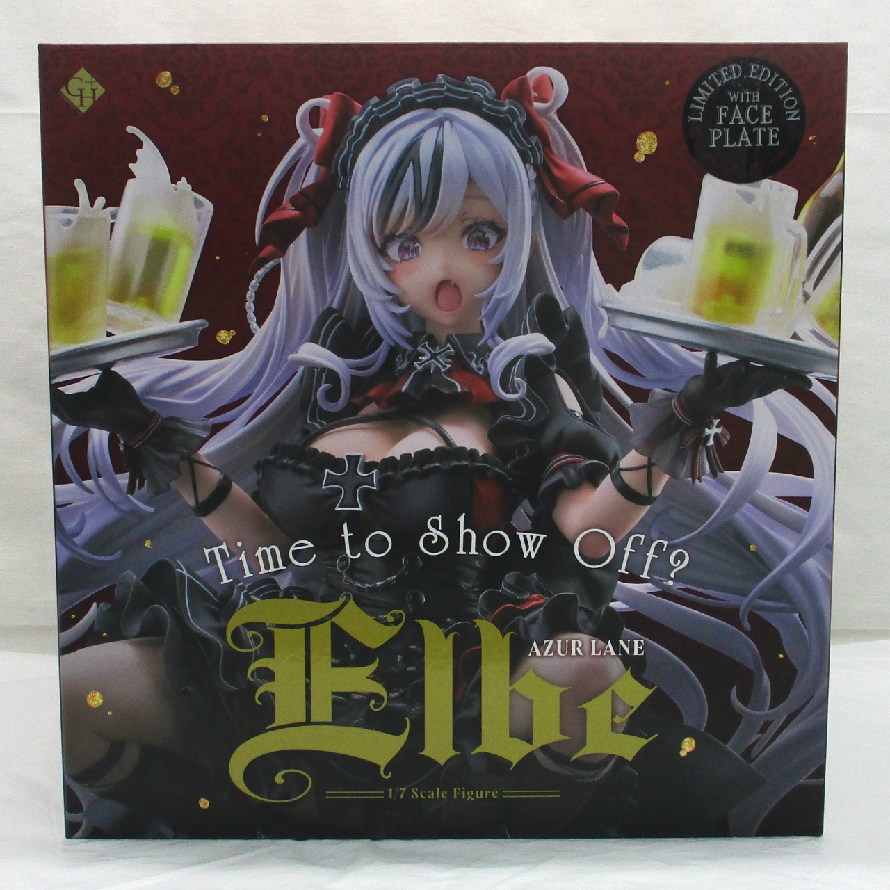 GOLDENHEAD PLUS アズールレーン エルベ 見せ場訪れず? 1/7PVCフィギュア あみあみ限定
