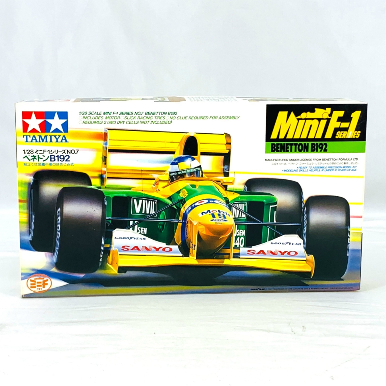タミヤ 1/28 ミニF1シリーズ NO.7 ベネトンB192 モーターライズキット