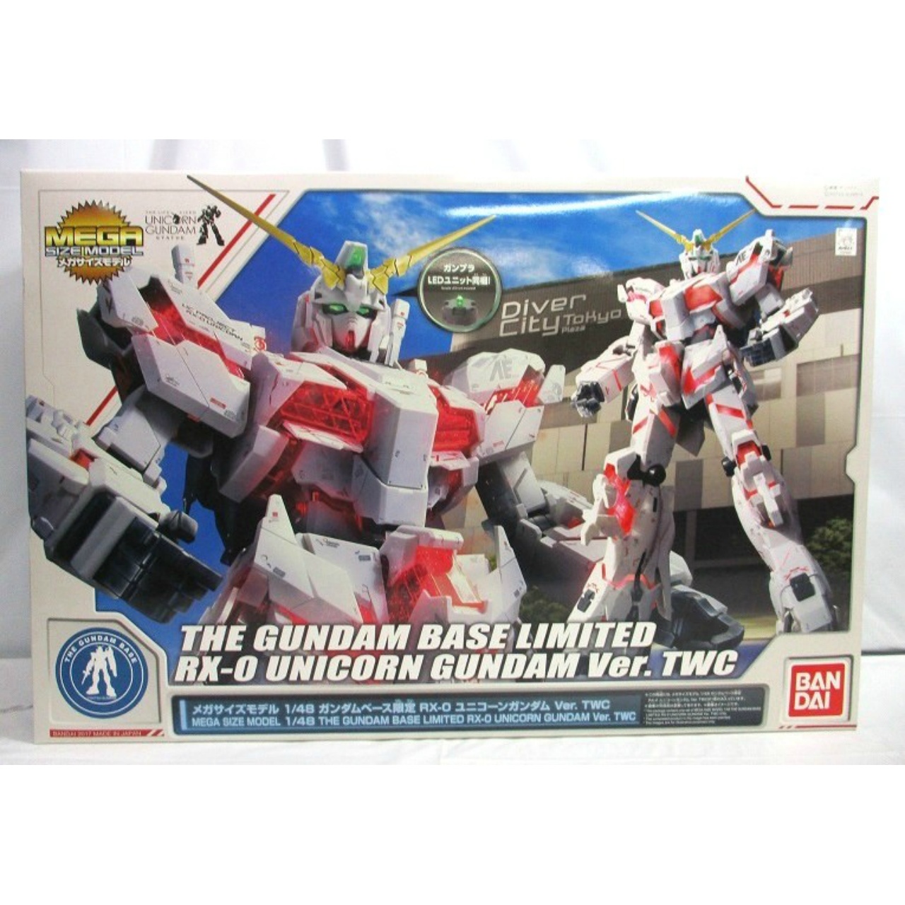 Gundam Base Exclusive 1/48 Mega Size Model RX-0 Unicorn Gundam Ver. TWC