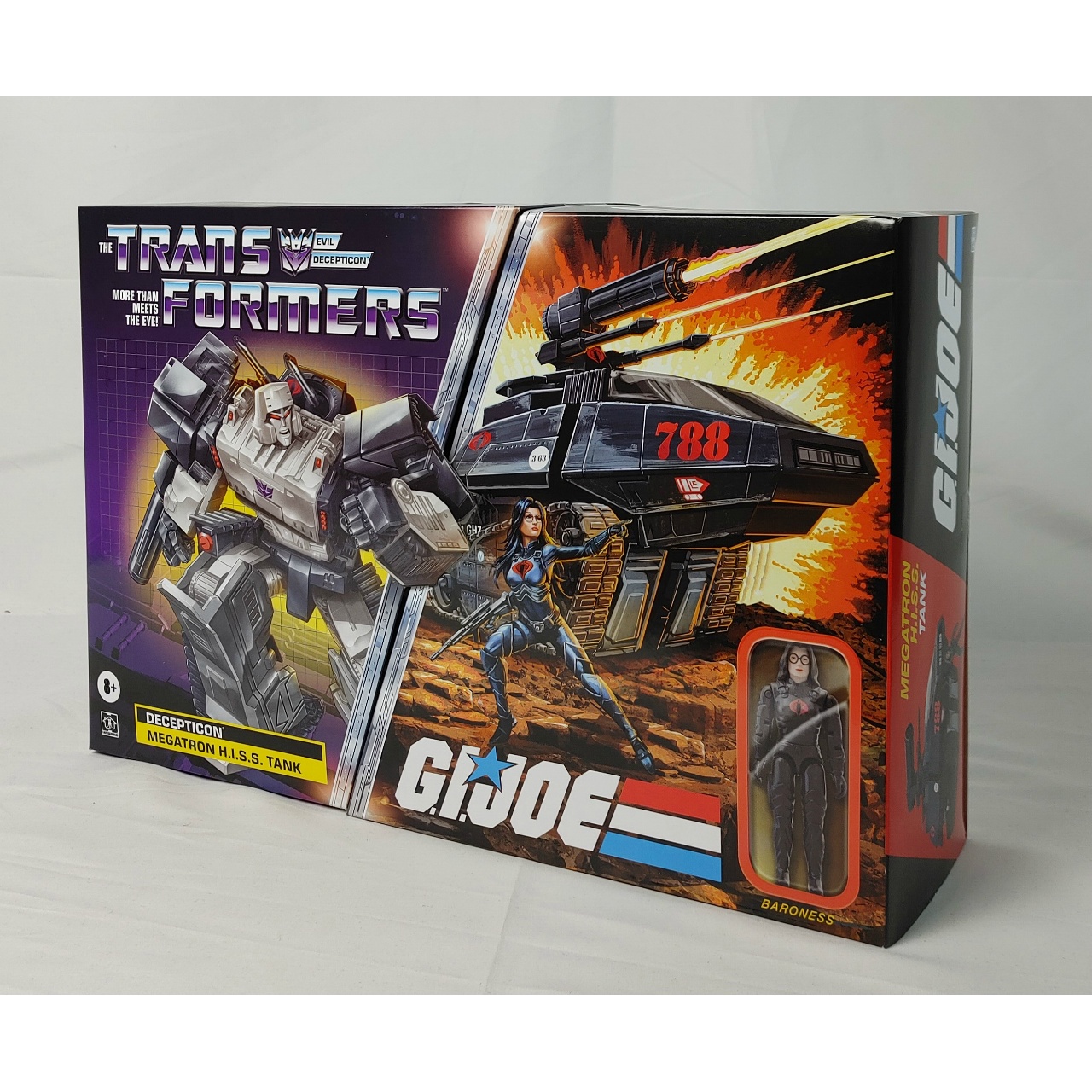 ハズブロ G.I.ジョー×トランスフォーマー メガトロン H.I.S.S. タンク&バロネス