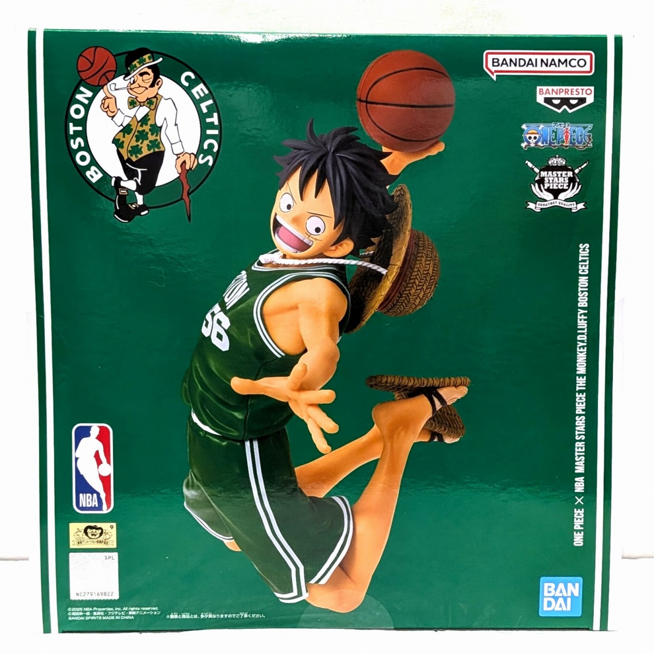 バンダイ ONE PIECE ×NBA MASTER STARS PIECE THE MONKEY.D.LUFFY BOSTON CELTICS