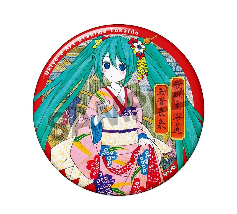 HOBBY STOCK Ukiyo-e Art 歌姫東海道 ホログラム缶バッジ