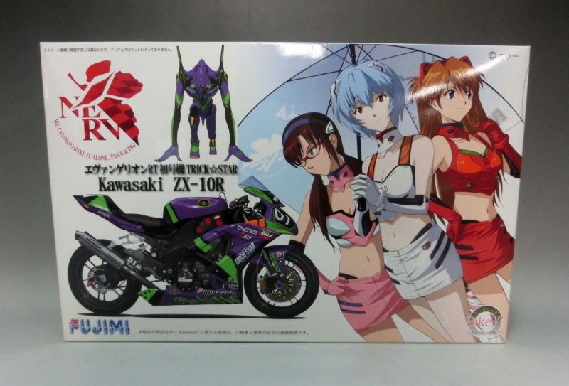 フジミ エヴァンゲリオンRT初号機 TRICK☆STAR KAWASAKI ZX-10R 8耐 2010年 ディスプレイキット