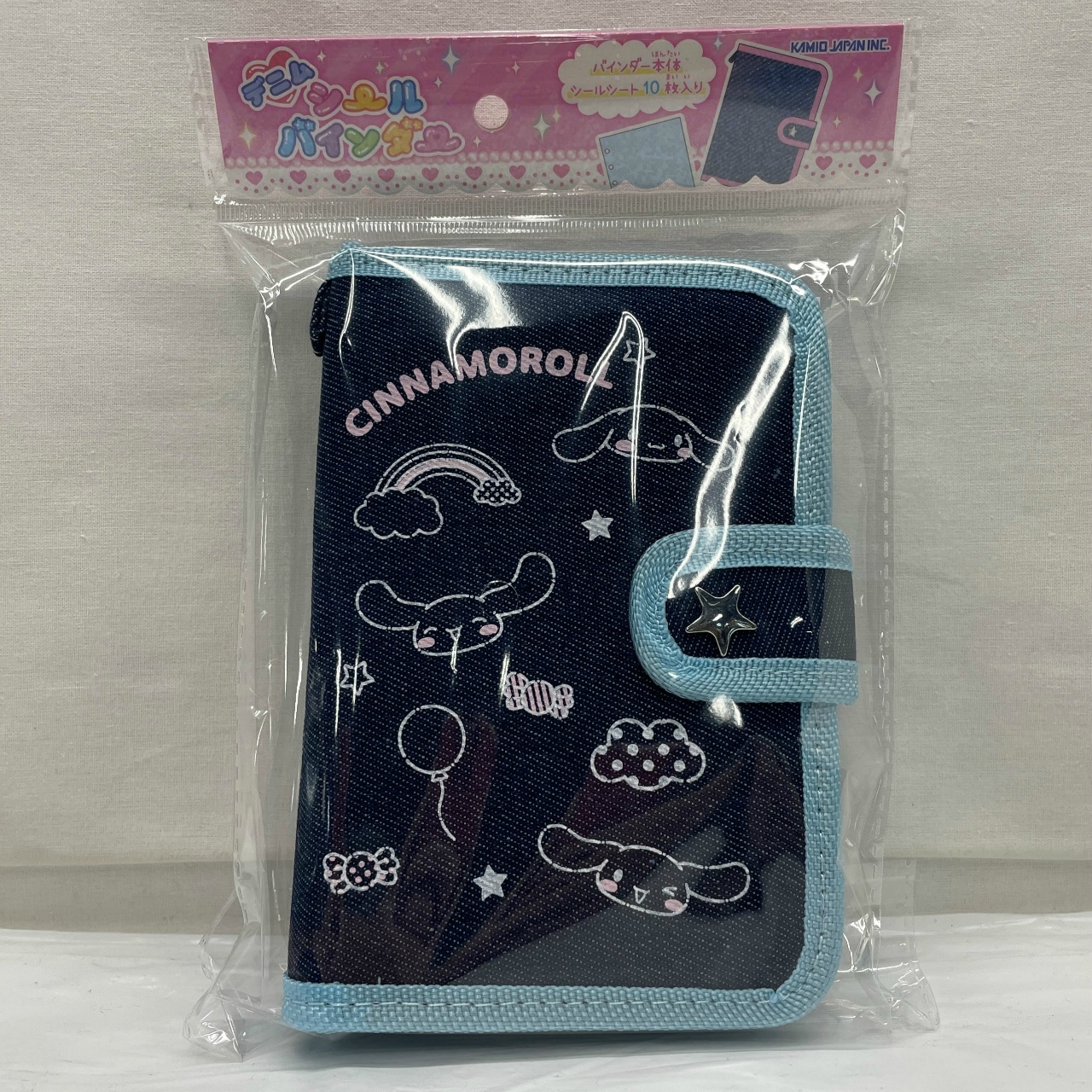 カミオジャパン サンリオ シナモロール デニムシールバインダー&デニムステッカー