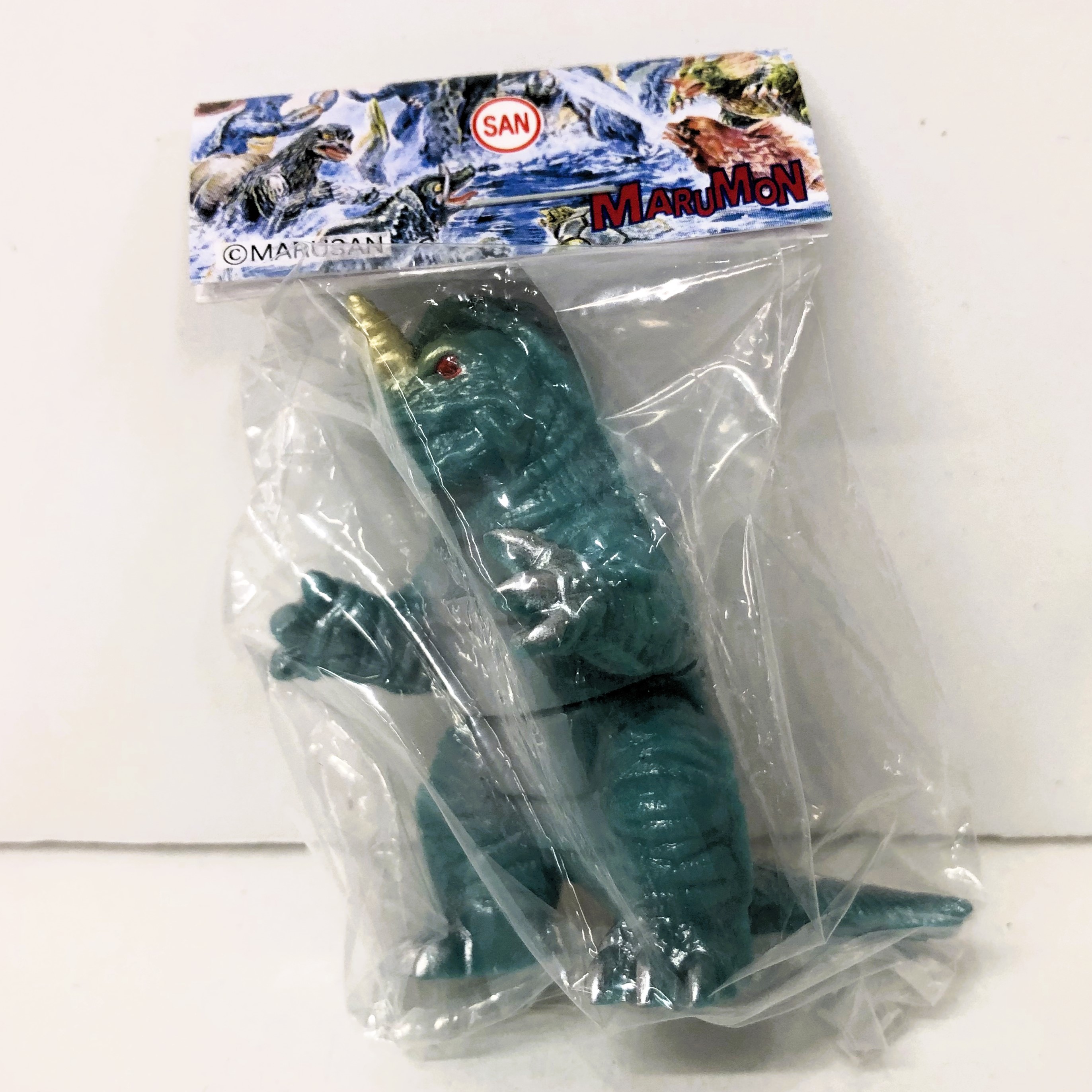 マルサン マルガチャ マルモン大図鑑60mm モグリネス 水色(腹灰/背爪シルバー/角金/黒目)