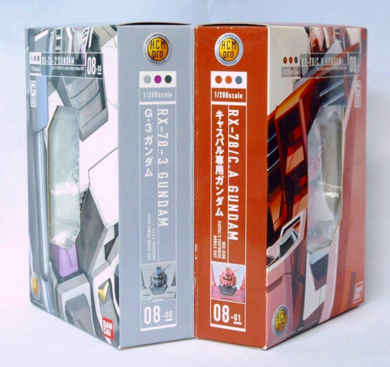HCM-Pro 08-00 RX-78 キャスバル専用ガンダム& 08-01 G-3ガンダム