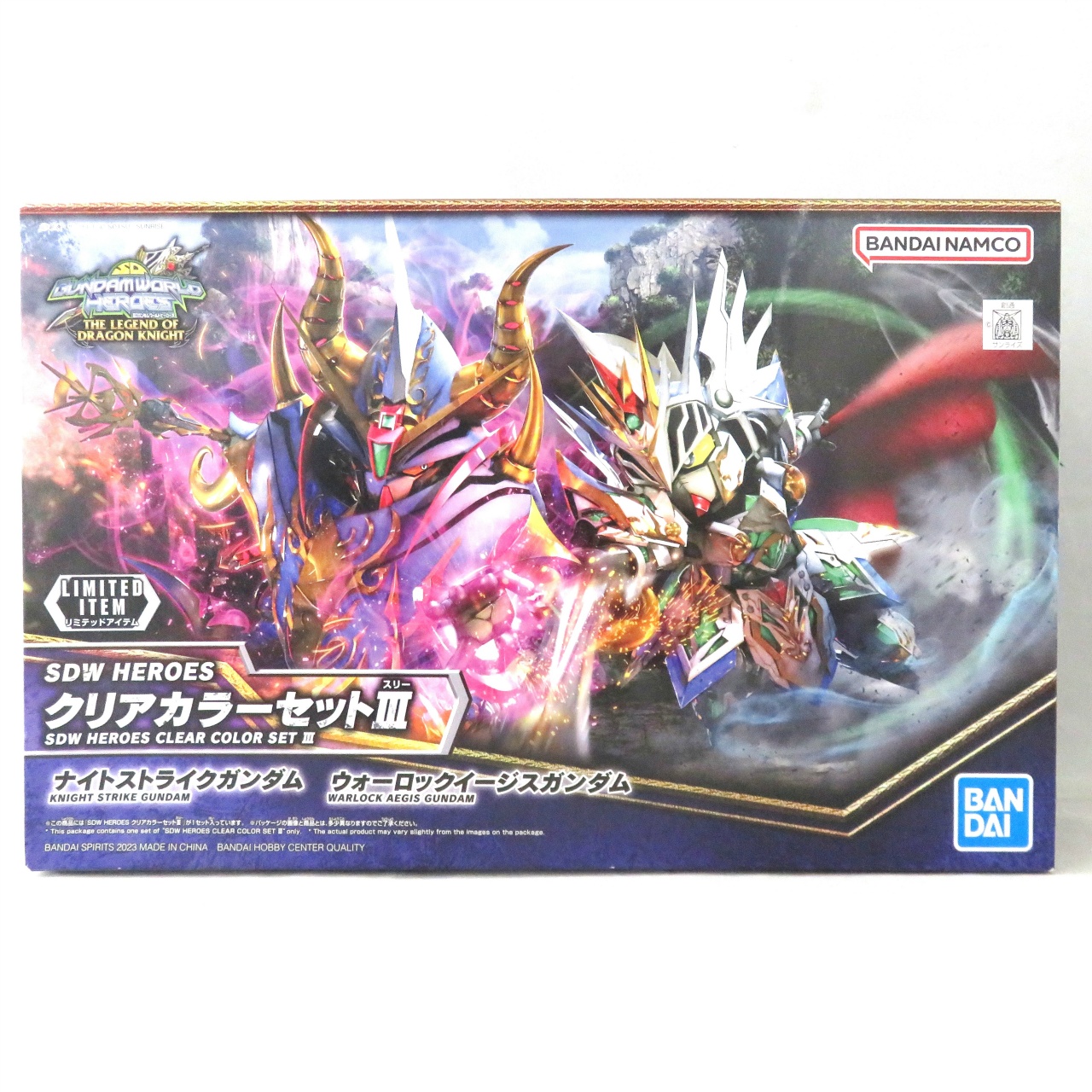 バンダイスピリッツ SDW HEROES クリアカラーセットⅢ ナイトストライクガンダム ウォーロックイージスガンダム