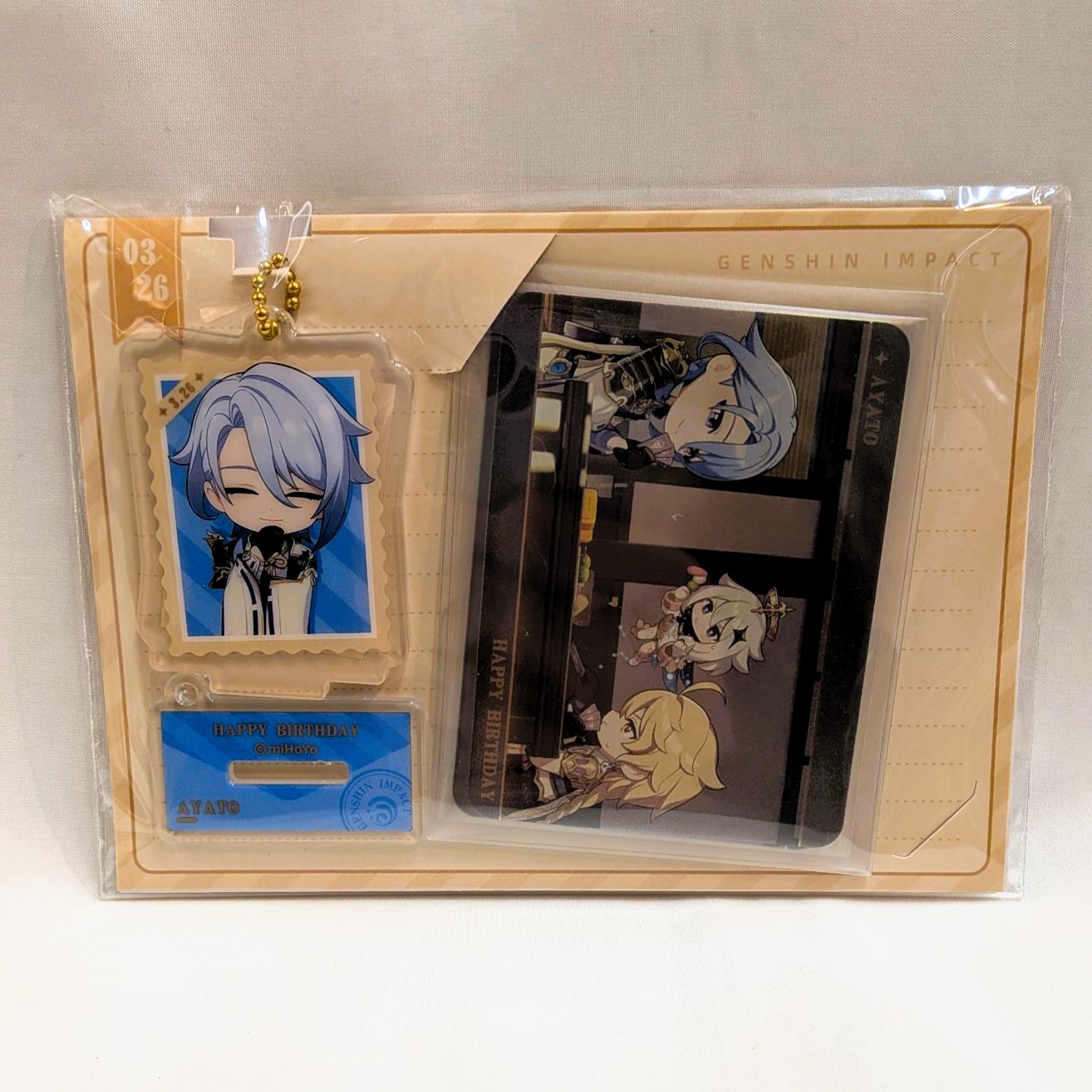 原神 思い出の記録シリーズ キャラスタンド&カードセット 神里綾人