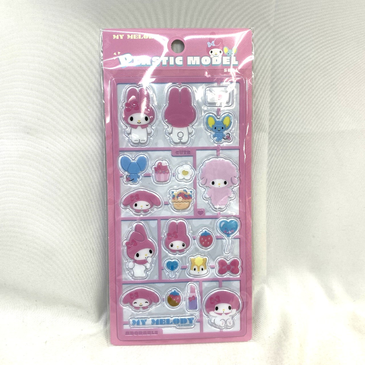 サンリオキャラクターズ プラスチックモデル風シール　マイメロディ