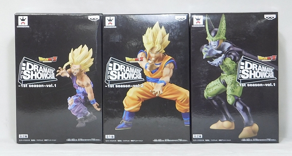 Dragon Ball Z DRAMATIC SHOWCASE 1st Season vol.1 and 2 - Gohan, Cell and Gokou Set of 3