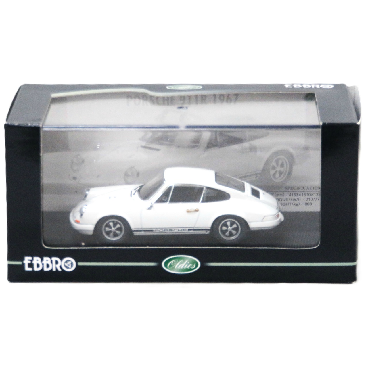 エブロ 1/43 ポルシェ 911R 1967(ホワイト)