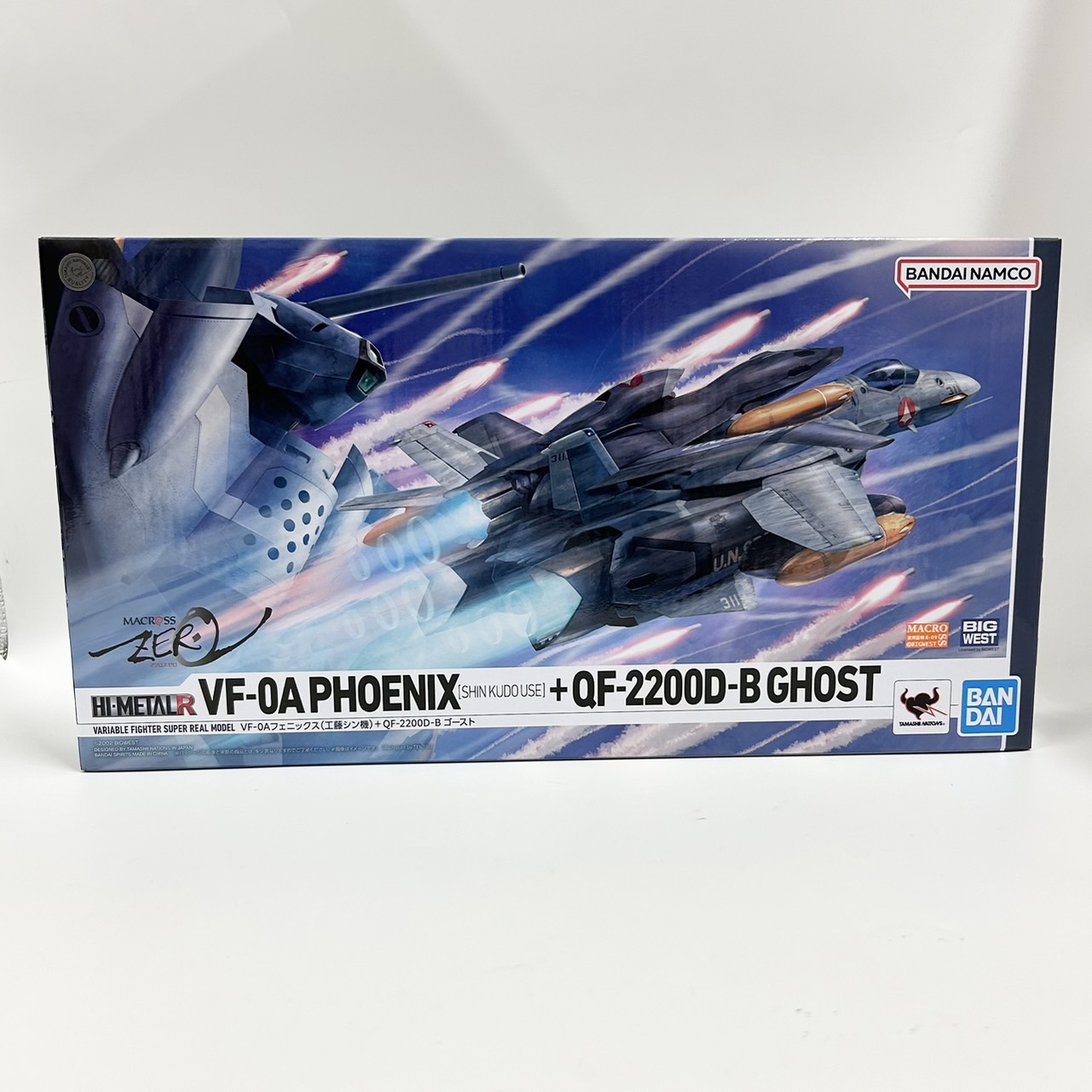 HI-METAL R マクロスZERO VF-0Aフェニックス(工藤シン機) + QF-2200D-B ゴースト