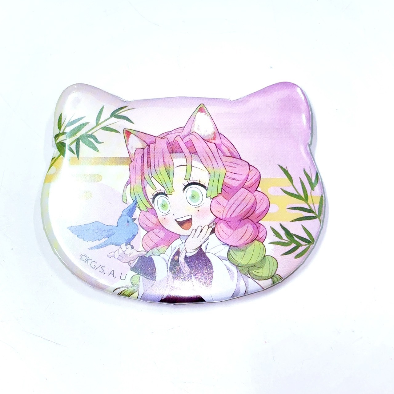 鬼滅の刃 ナンジャタウンニ潜入セヨ!其の弐 特別任務賞ねこ型缶バッジ 甘露寺蜜璃