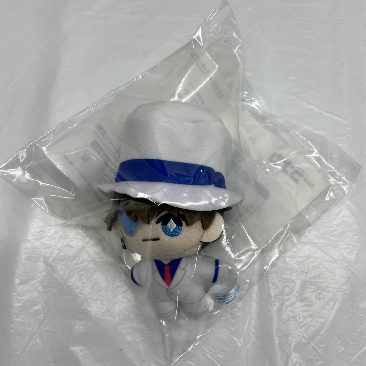 セガ ラッキーくじオンライン「名探偵コナンカフェ ー執事喫茶ー」D賞-12 ぬいぐるみマスコット 怪盗キッド [約11cm×6cm]