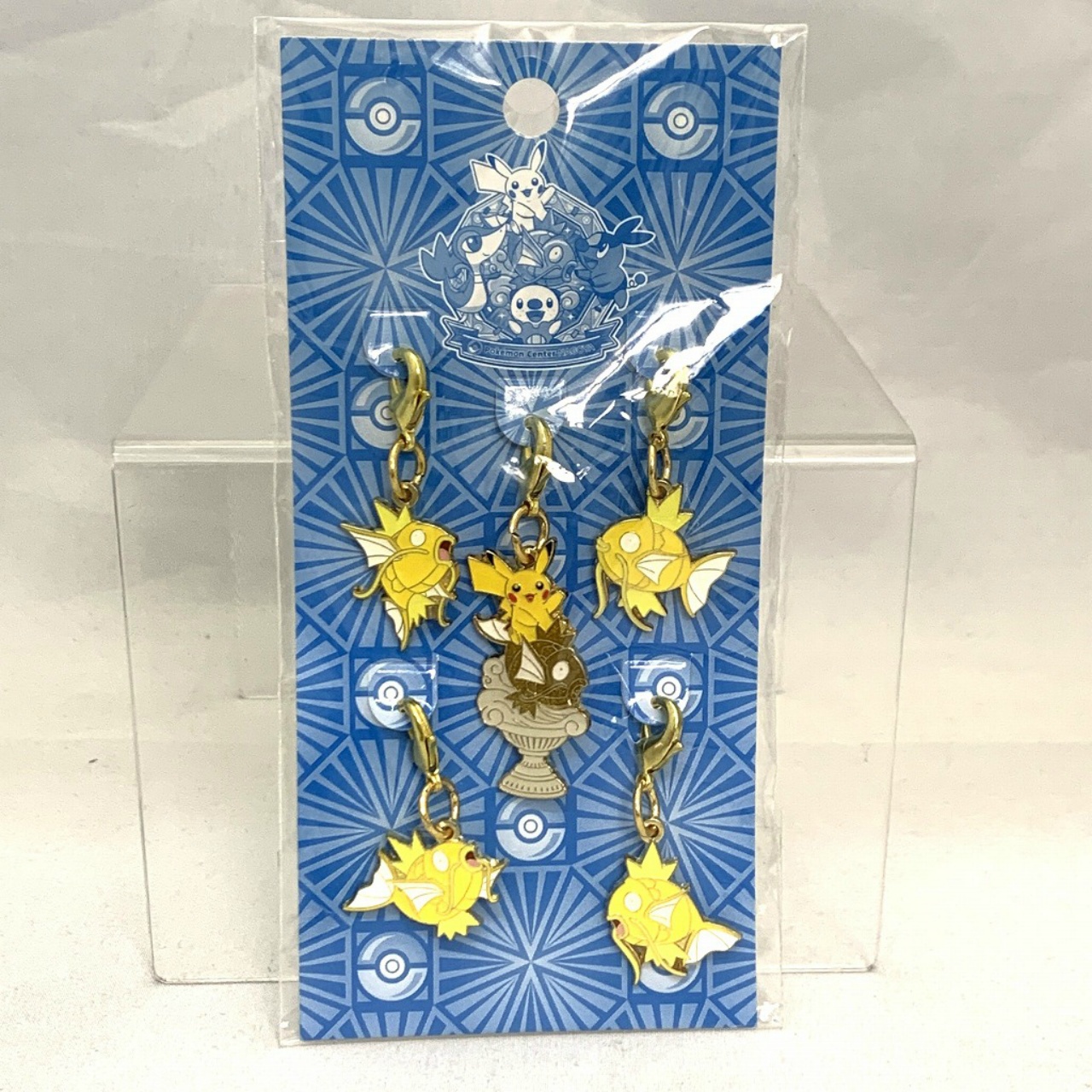 ポケットモンスター ピカチュウと金のコイキング メタルチャームセット ポケモンセンターナゴヤR