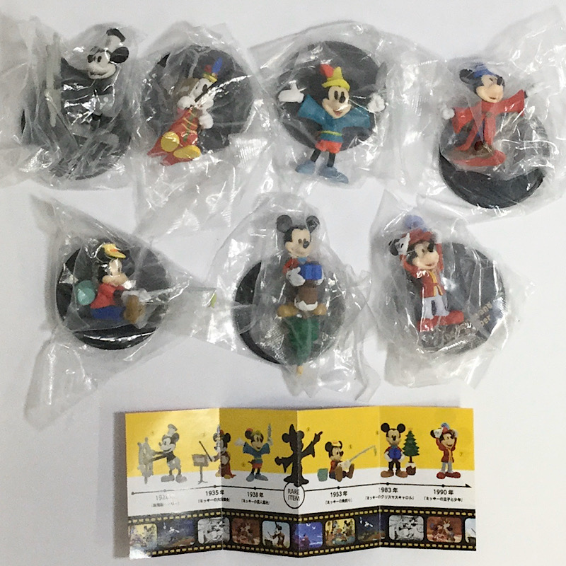 niko and... -Mickey The True Original- Mickey Mouse 90th Anniversary Capsule Toy Complete Set of 7