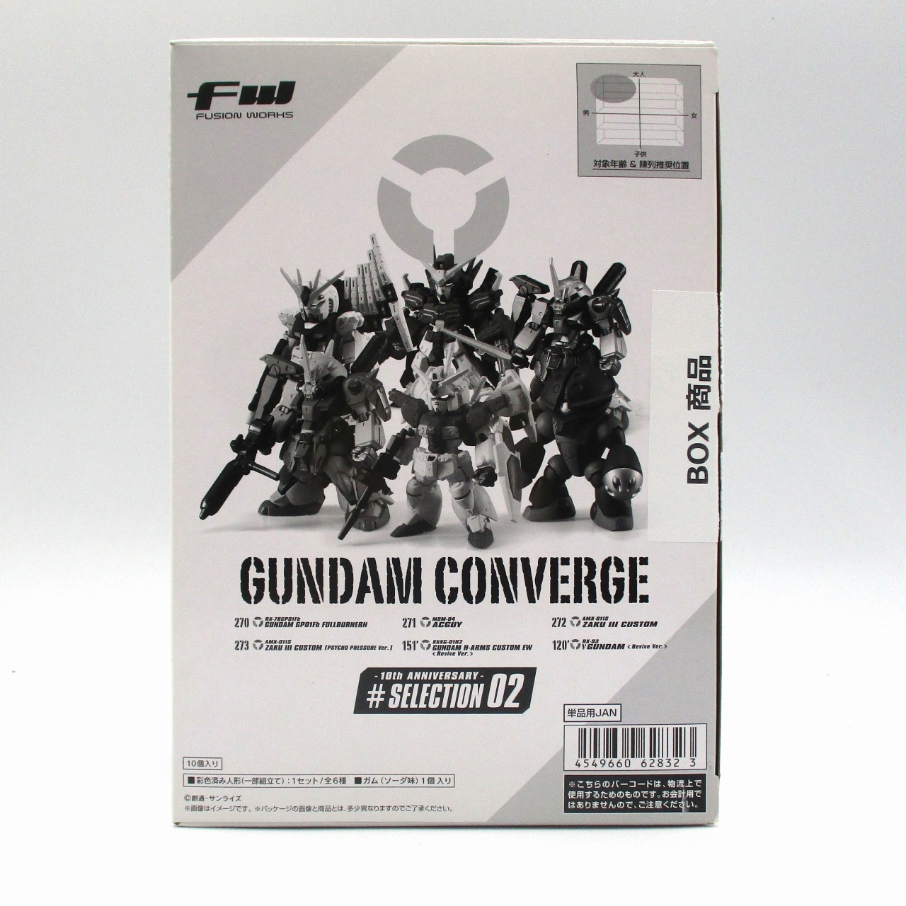 FW GUNDAM CONVERGE 10周年 SELECTION 02 BOX