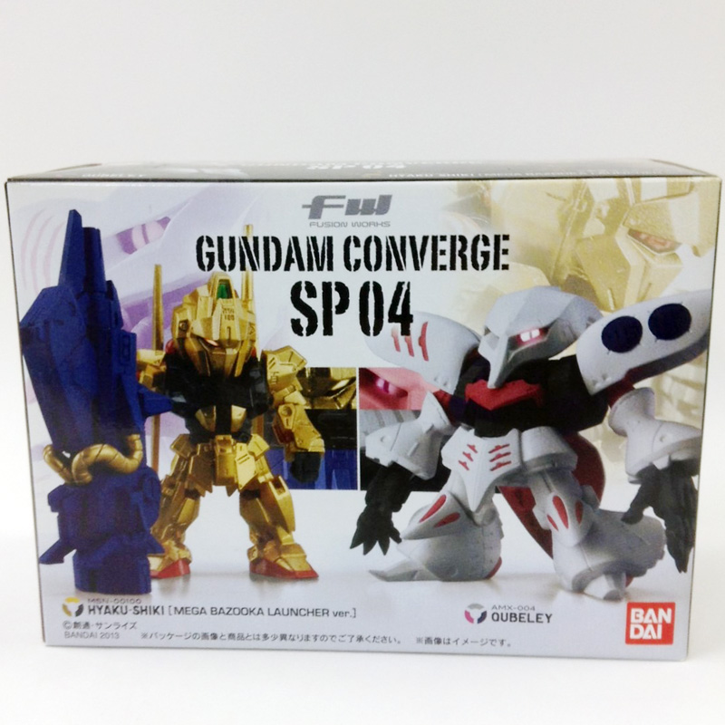 FW Gundam Converge SP04 Hyakushiki (Mega Bazooka Launcher Ver.) and Qubeley