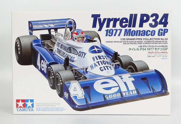 TAMIYA Plastic Model 1/20 Grand-Prix Collection No.53 Tyrrell P34 1977 Monaco GP