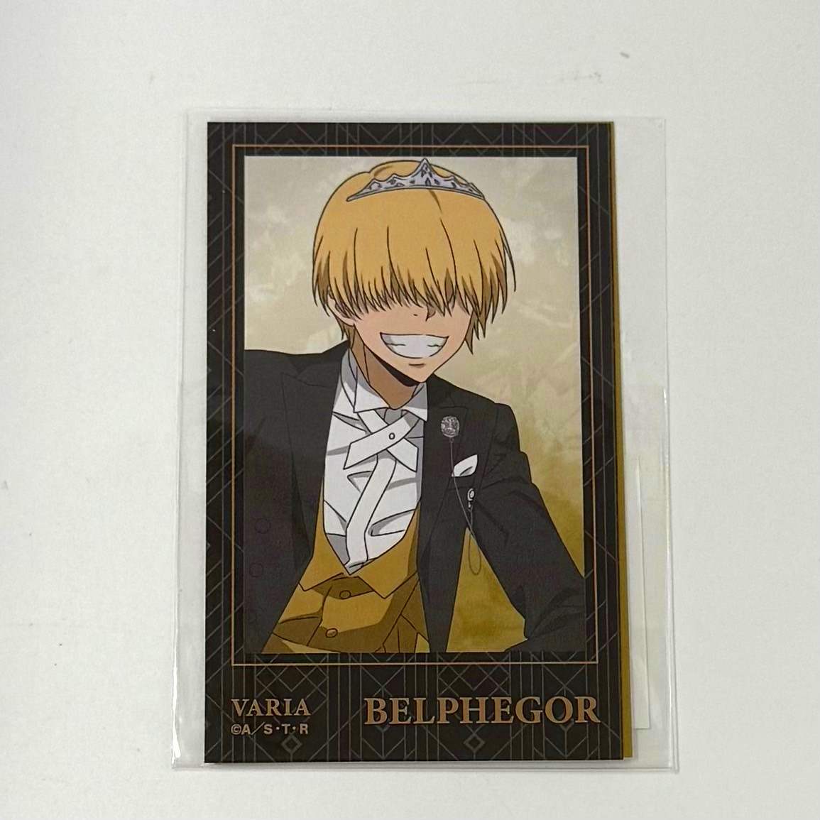 家庭教師ヒットマンREBORN! 描き下ろし ベルフェゴール 燕尾服ver. インスタントカメラ風イラストカード2枚セット