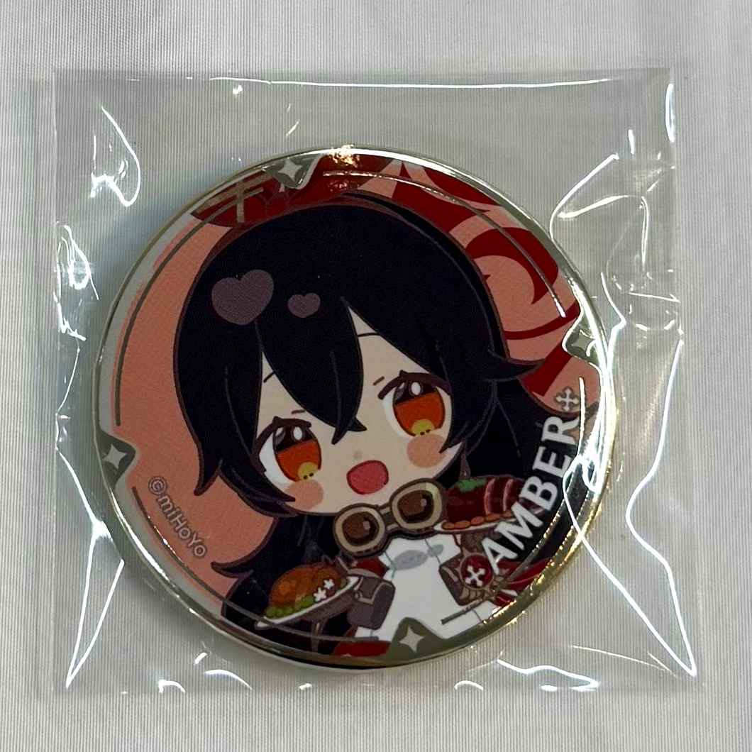 原神×SWEETS PARADISE -そよ風の饗宴- ちびキャラ トレーディング缶バッジ アンバー