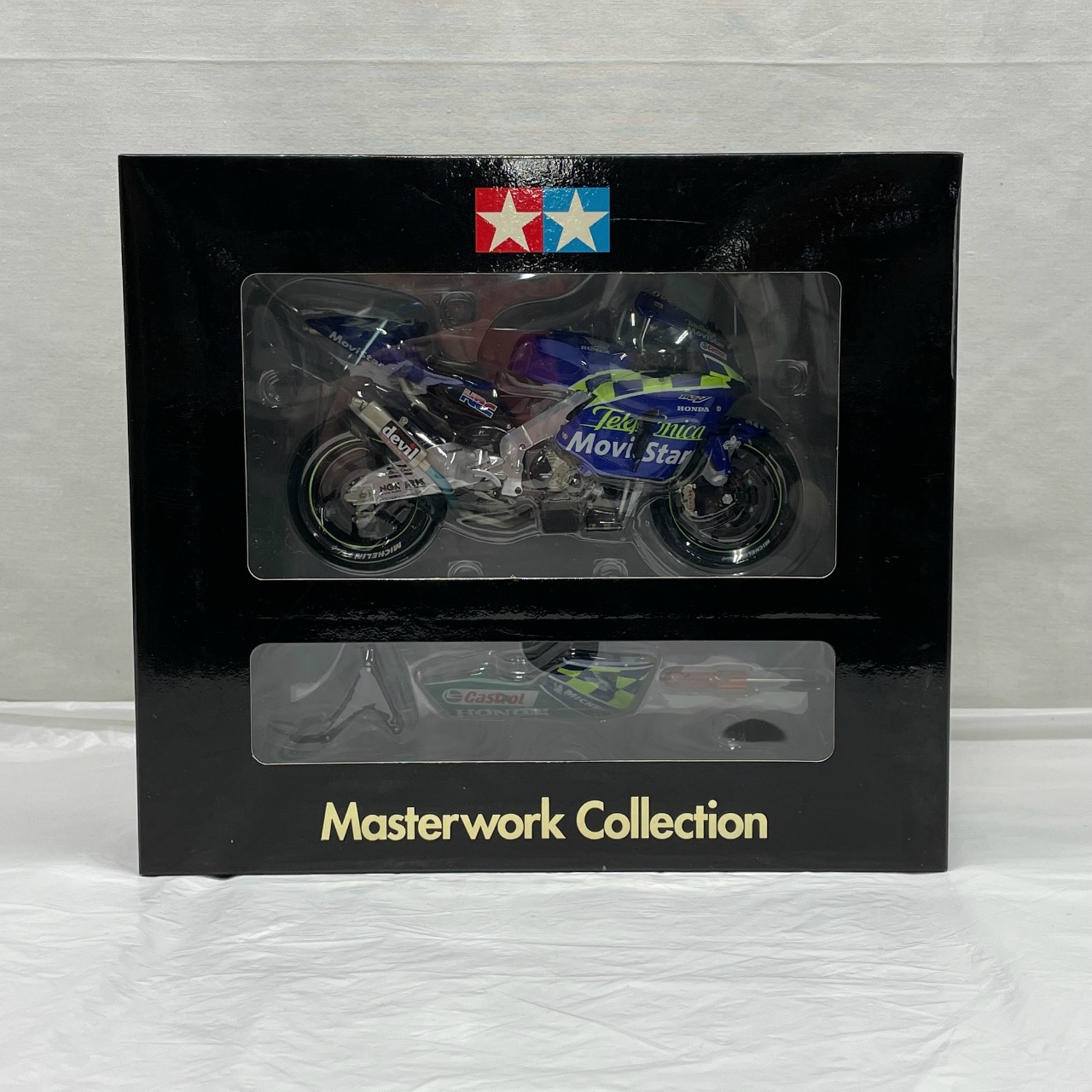 タミヤ 1/12 テレフォニカ モビスター ホンダ RC211V 加藤大治郎仕様 完成品