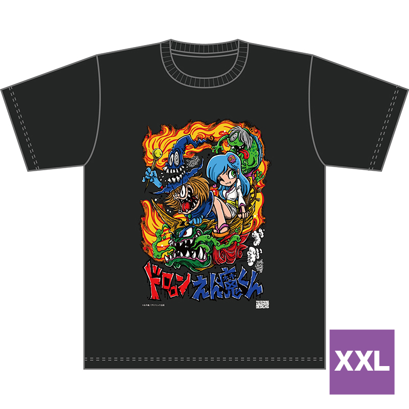 KAGEMARU DESIGNS ドロロンえん魔くん Tシャツ (黒) XXLサイズ