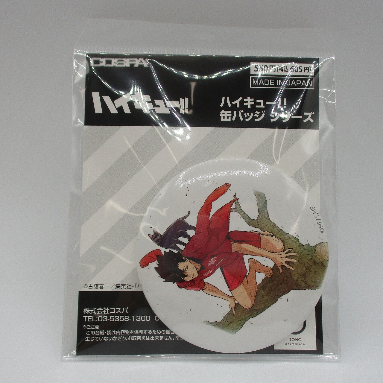 haikyu!! teturo kuroo 65mm Pinback button 2.0