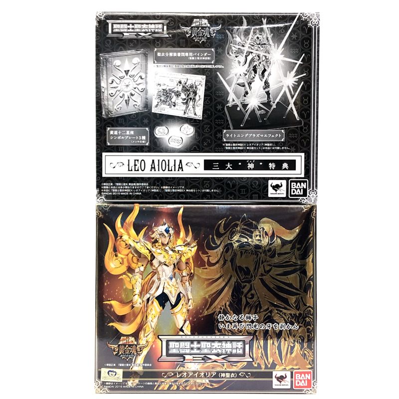 Saint Seiya Myth Cloth EX Leo Aiolia God Cloth with Exclusive First Edition Bonus Item