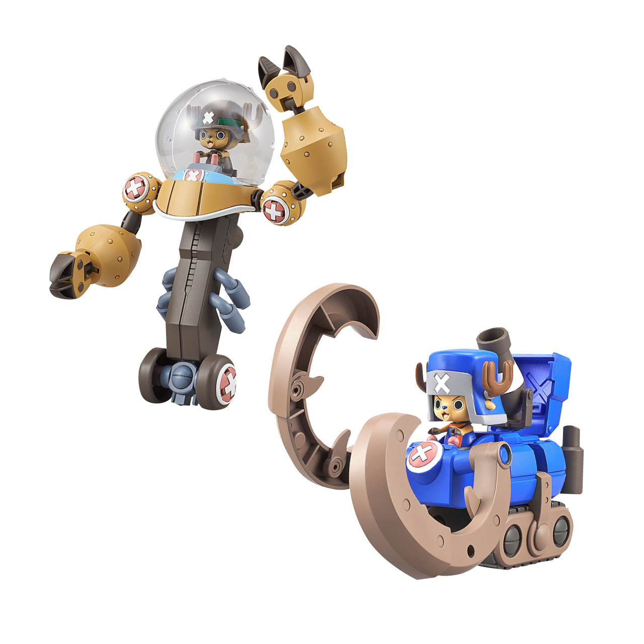 バンダイ ワンピース チョッパーロボスーパー2号&3号(ヘビーアーマー&ホーンドーザー)