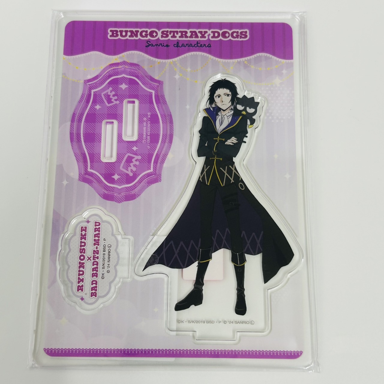 文豪ストレイドッグス×サンリオキャラクターズ アクリルスタンド 芥川龍之介×バッドばつ丸