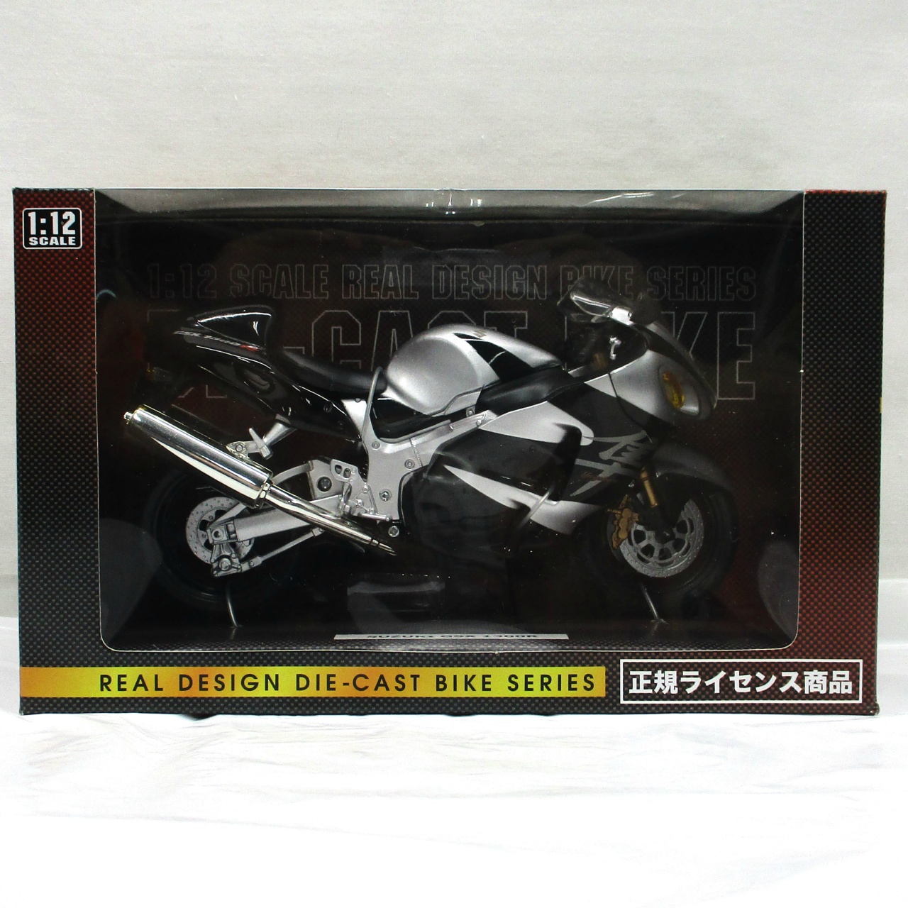 Y・S・N 1/12 リアルデザインダイキャストバイクシリーズ SUZUKI GSX 1300R(ブラック×シルバー)