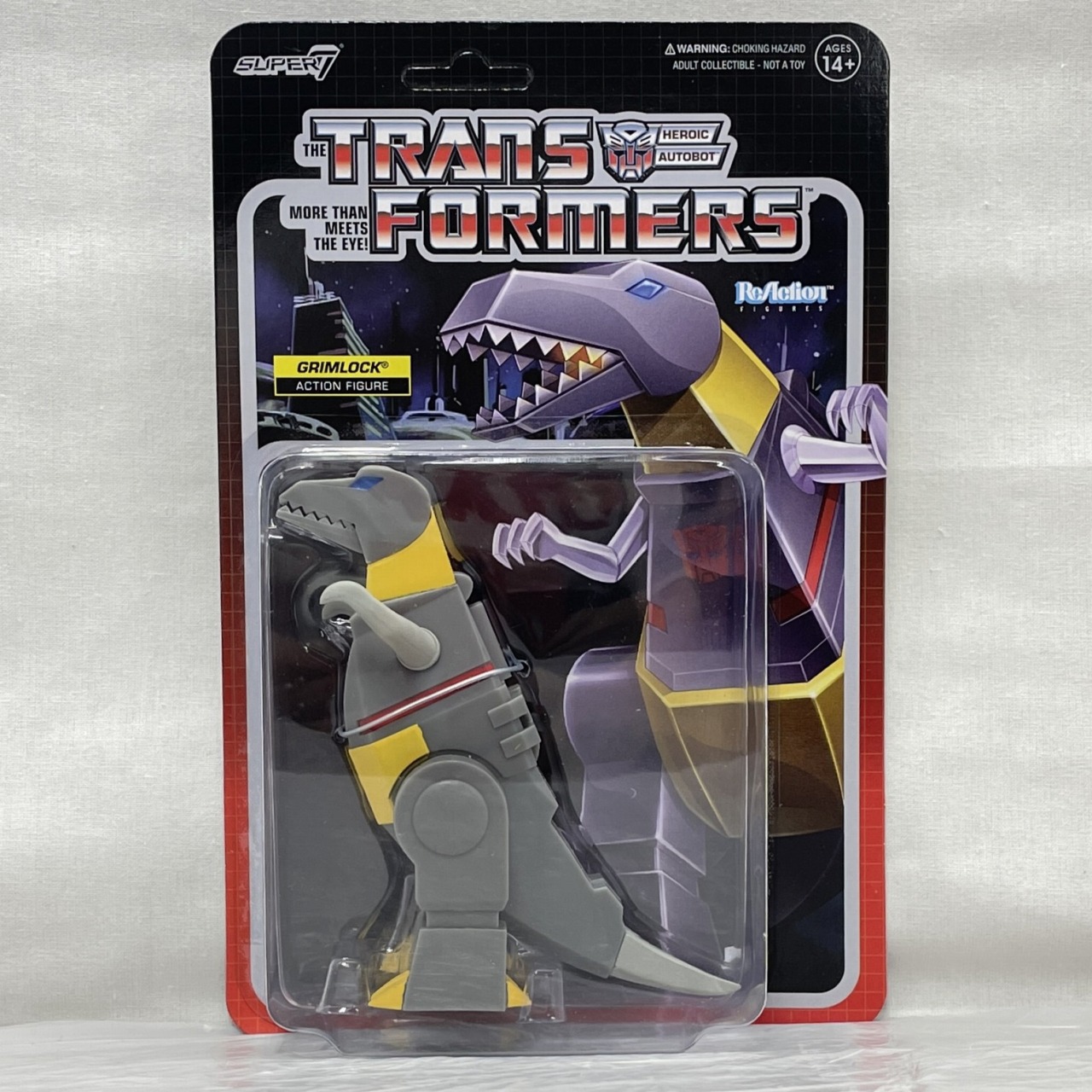 super 7 ReAction Transformers Grimlock