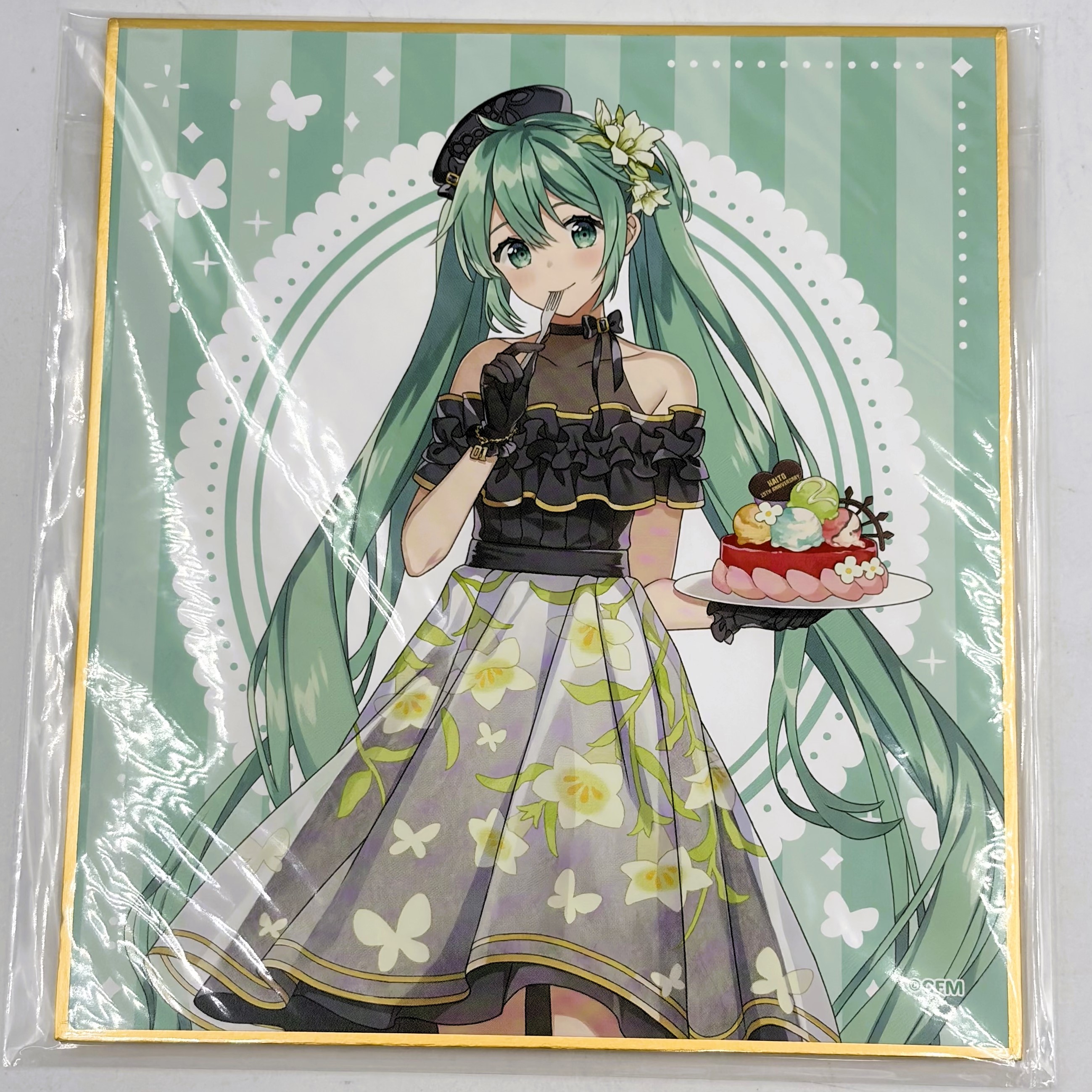 楽天コレクション KAITO 15th Anniversary C賞 ミニ色紙 初音ミク