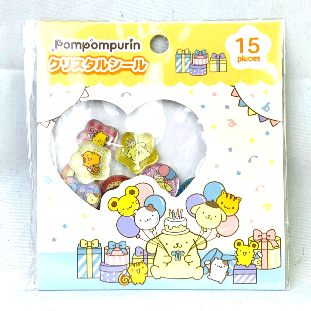 サンリオキャラクターズ ポムポムプリン クリスタルシール おたんじょうび